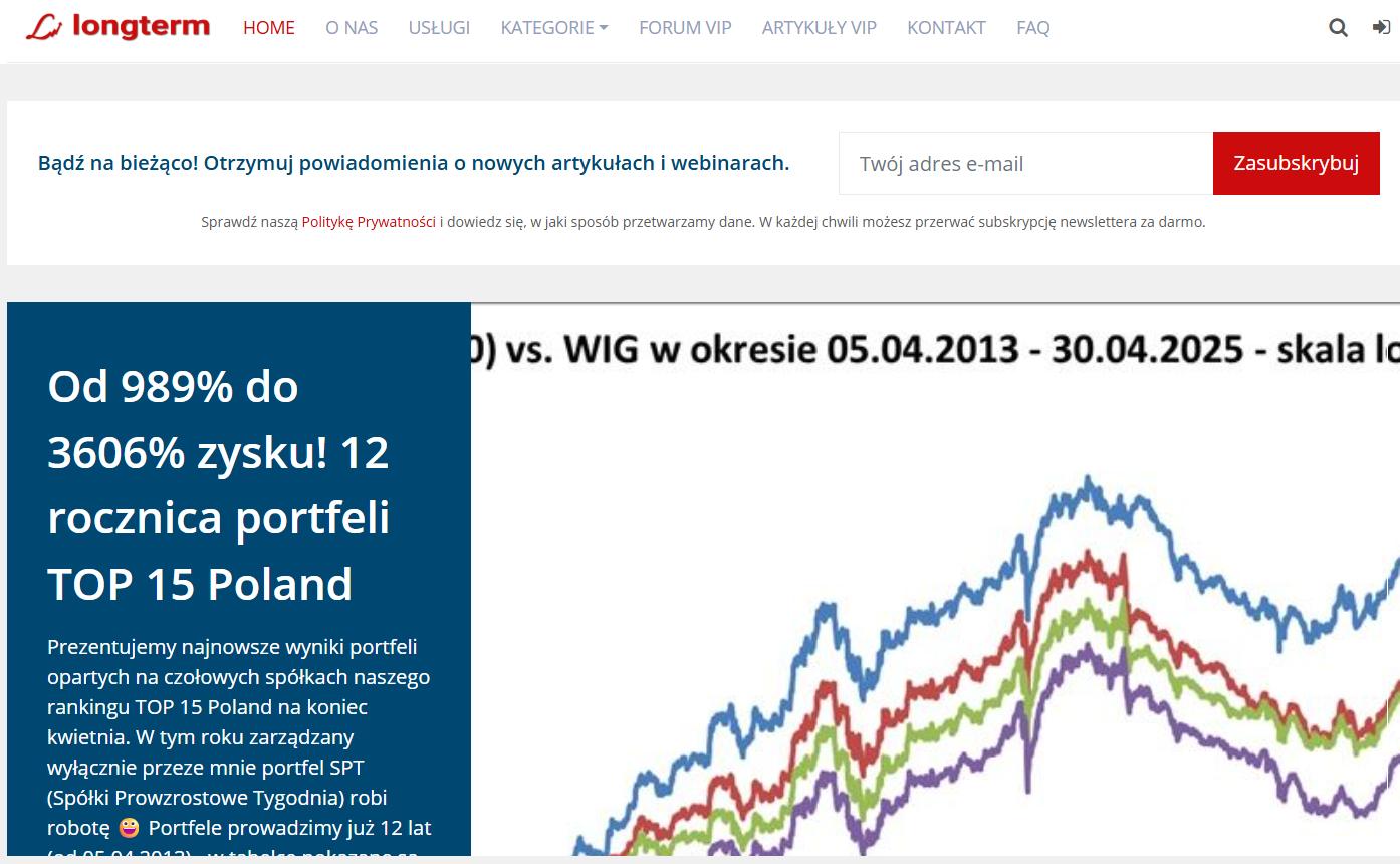 Zapisz się na darmowy newsletter i zgarnij raport TOP 15 Poland!