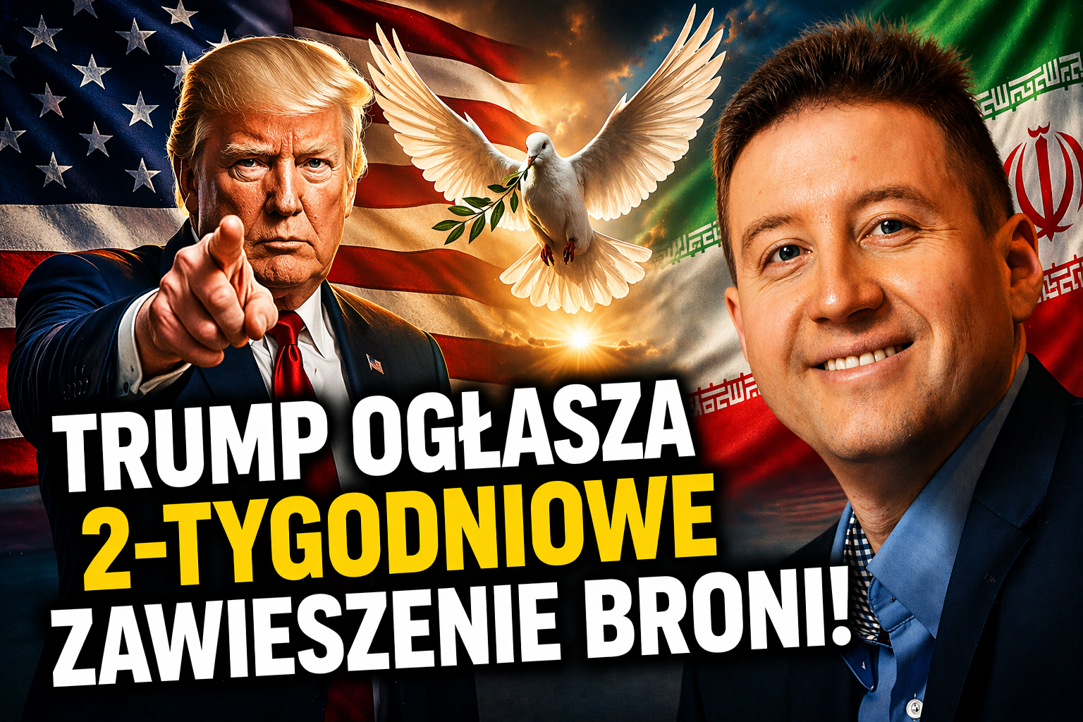 Donald Trump ogłasza 2-tygodniowe zawieszenie broni! wideo